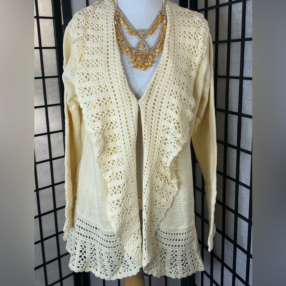 Storybook Knits Ruffle Sweater SZ 1X New With Tags